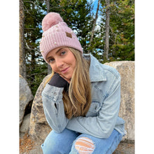Load image into Gallery viewer, Naomi Pearl Embellished Pom Beanie
