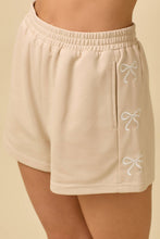Load image into Gallery viewer, Light Blue Knit Shorts with Bows
