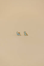 Load image into Gallery viewer, Dinosaur Enamel Flat Back Kids Earrings
