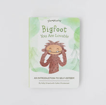 Load image into Gallery viewer, Bigfoot Snuggler + Intro Book - Self Esteem
