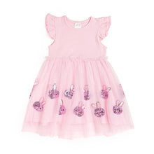 Load image into Gallery viewer, Easter Bunny Short Sleeve Tutu Dress
