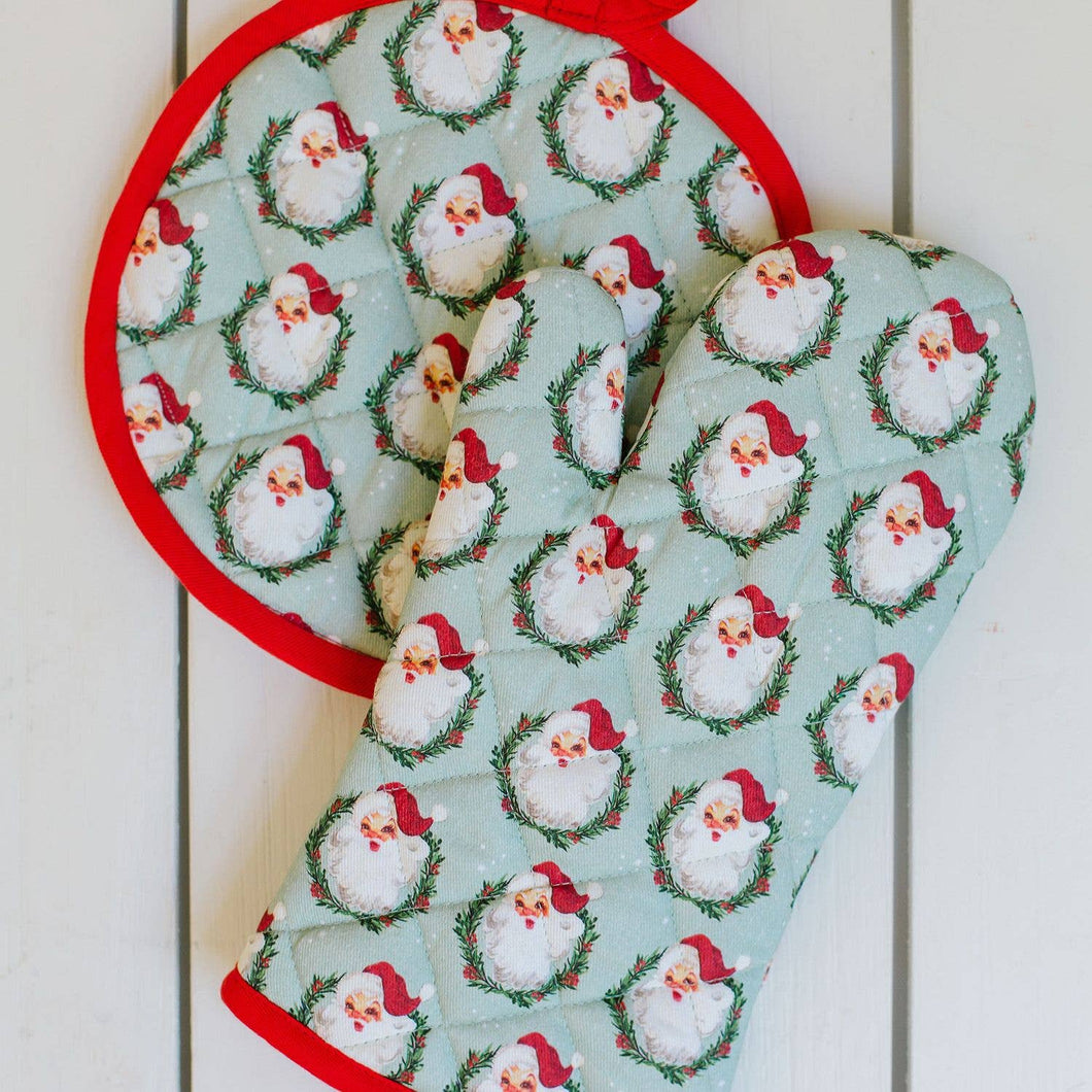 Dear Santa Oven Mitt and Potholder Set