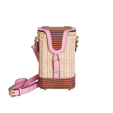 Load image into Gallery viewer, Wicker Pink Baskets with Peshtemal Fabric

