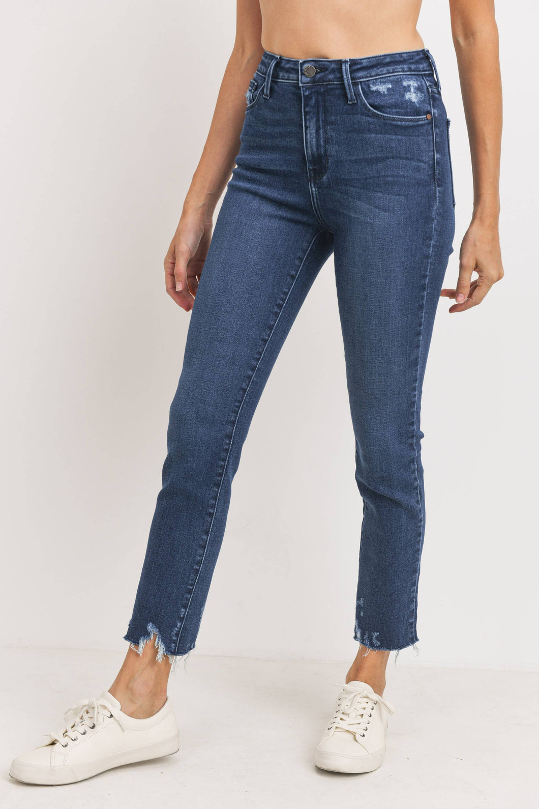 Hi Rise Slim Straight w/ Detail