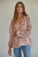 Load image into Gallery viewer, Entwined in Floral Blush Top
