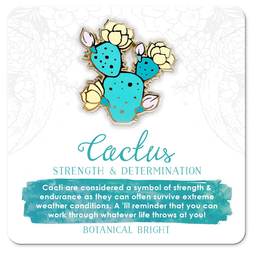 prickly pear cactus symbolism Opuntia Cactus Enamel Pin – Prickly Pear HTX
