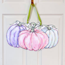 Load image into Gallery viewer, Pastel Pumpkin Patch Door Hanger
