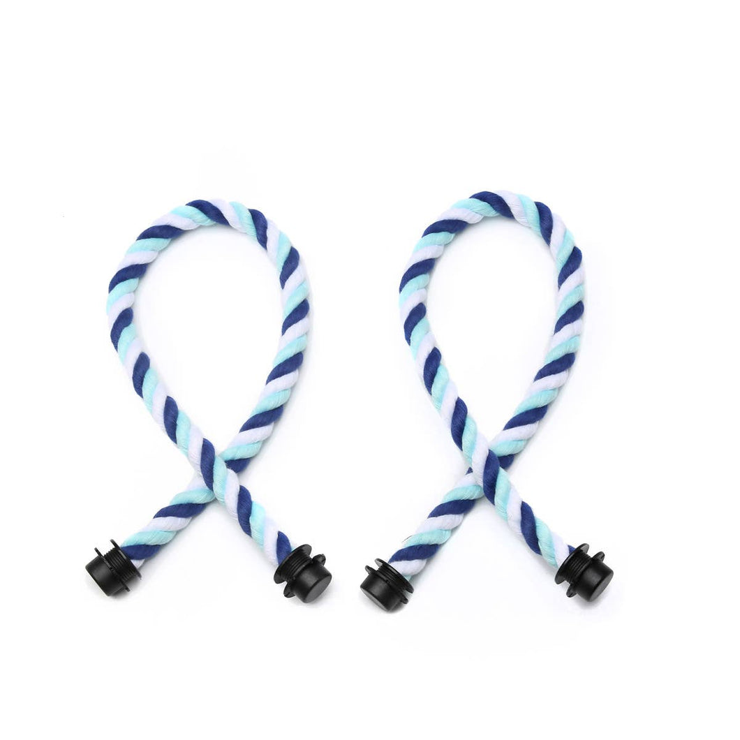 Navy/Aqua Rope Straps for Versa Tote