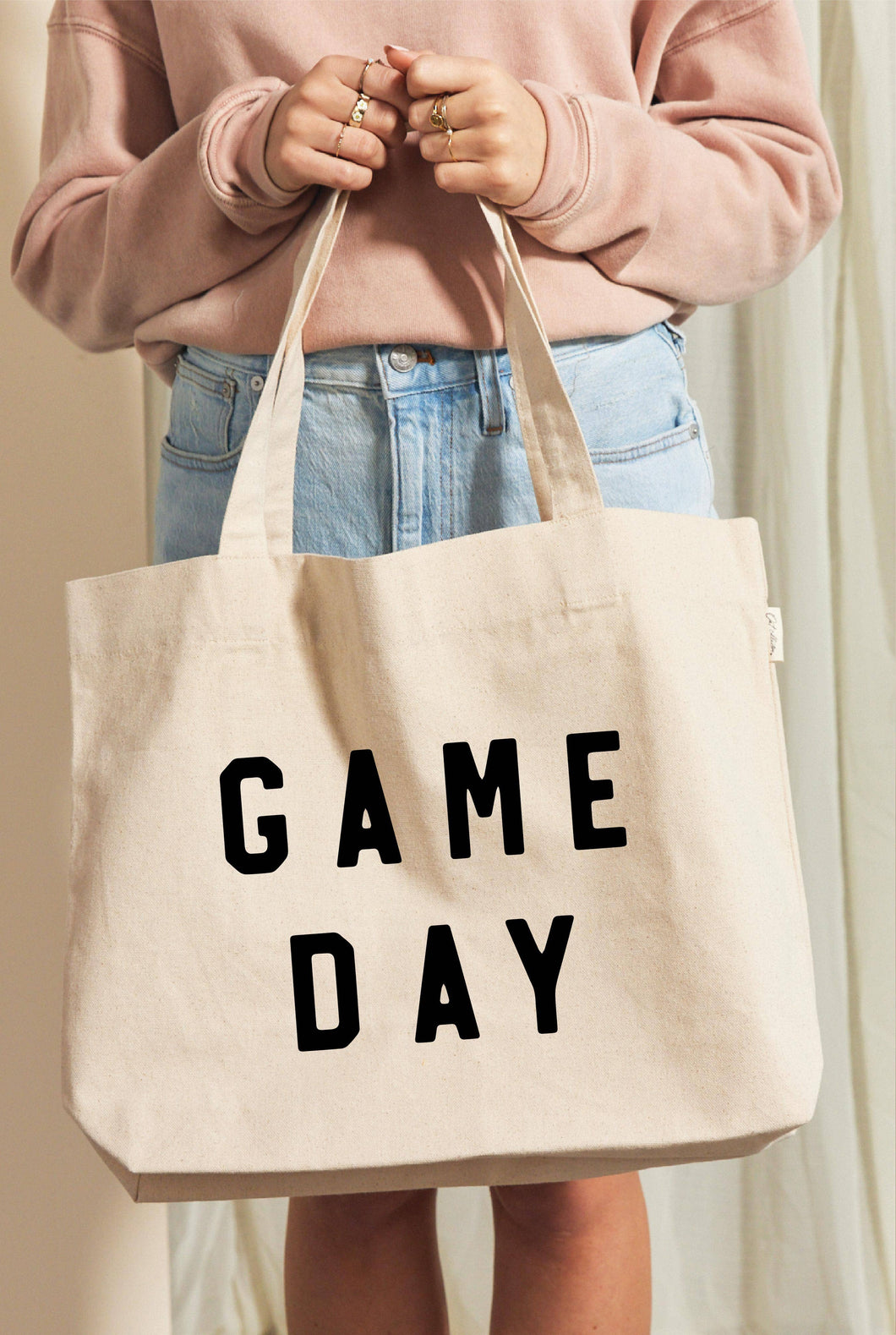 GAME DAY Canvas Tote Bag