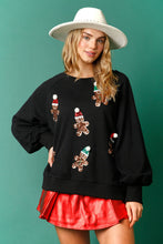 Load image into Gallery viewer, Christmas Ginger Bread Man Sweatshirt
