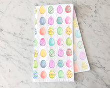 Load image into Gallery viewer, Colorful Easter Egg Kitchen Tea Towel
