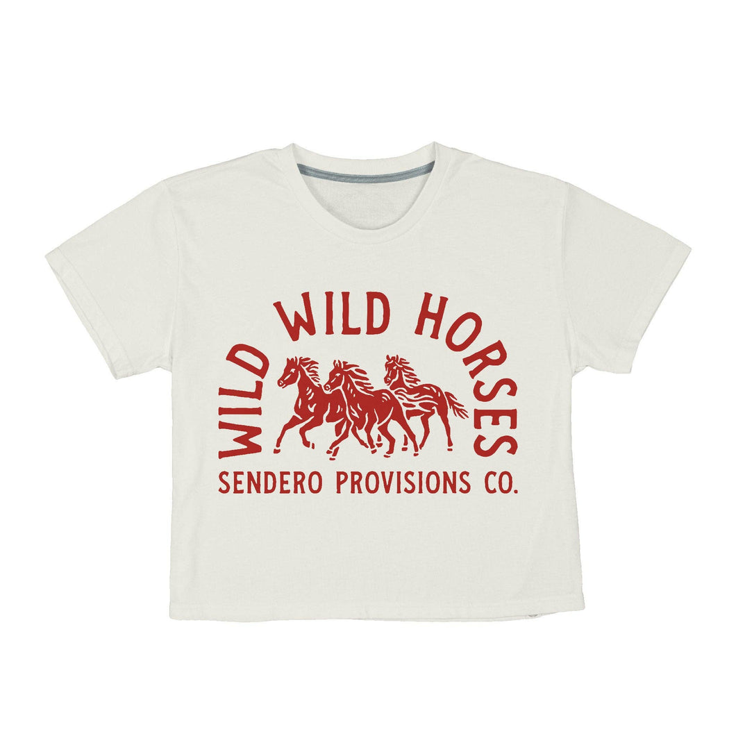 Wild Wild Horses Women's Crop Tee
