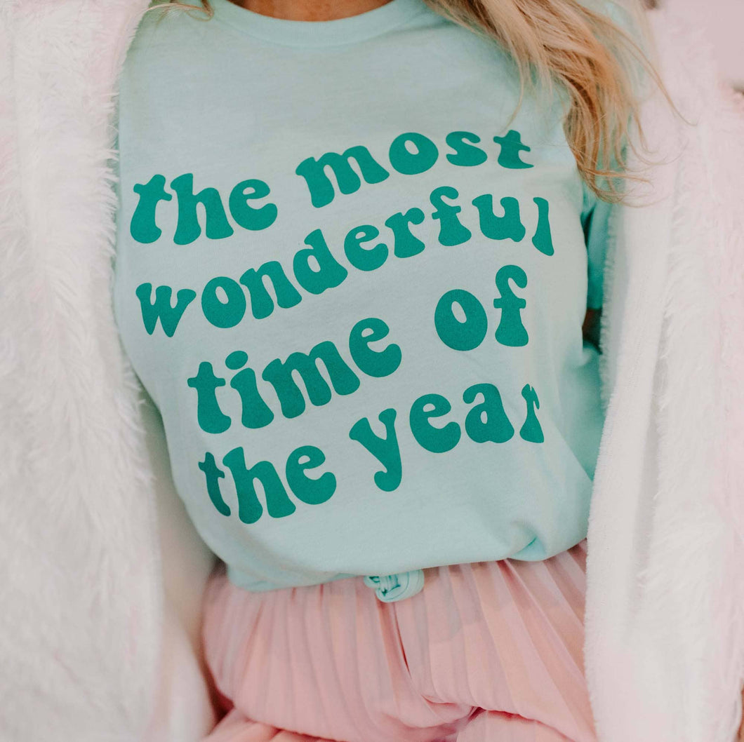 The Most Wonderful Time of the Year Mint Christmas Shirt