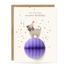 Load image into Gallery viewer, Pop-up Pug - Birthday Card
