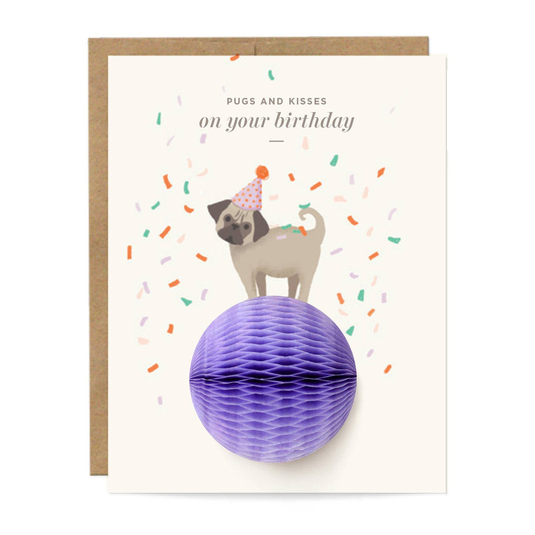 Pop-up Pug - Birthday Card
