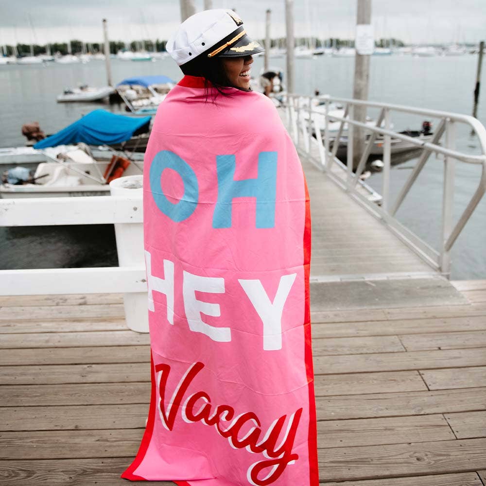 Oh Hey Vacay Quick Dry Beach Towels