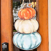 Load image into Gallery viewer, Pumpkin Stack Door Hanger
