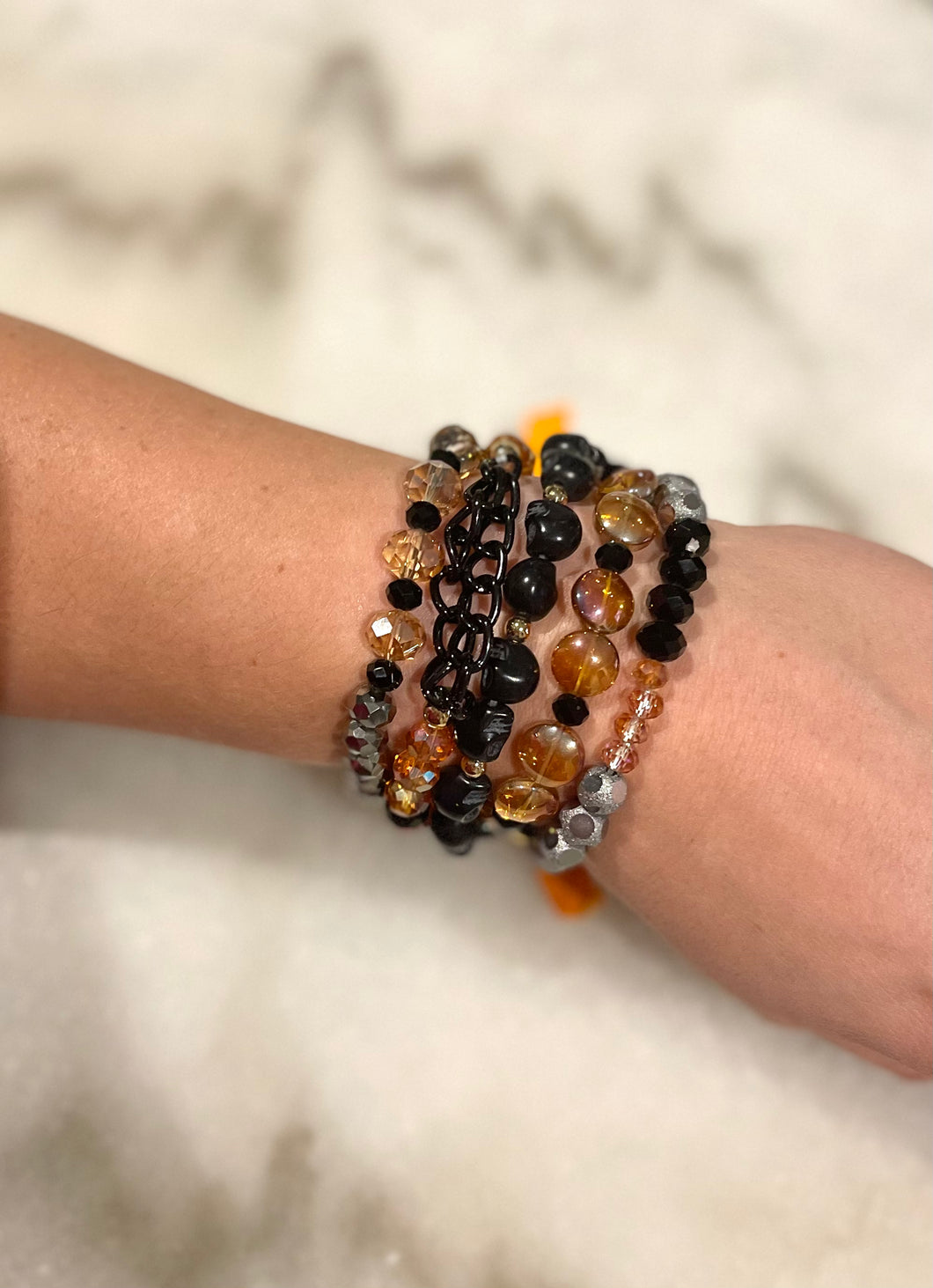 Halloween Chain Bracelet Stack