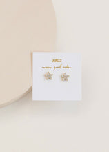 Load image into Gallery viewer, Pavé Stud - Flower

