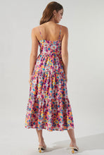 Load image into Gallery viewer, Zahara Floral Poplin Tie Chest Maxi Dress
